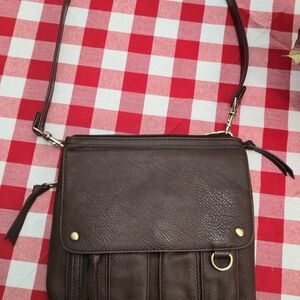 Fossil Chocolate Brown Crossbody Bag
